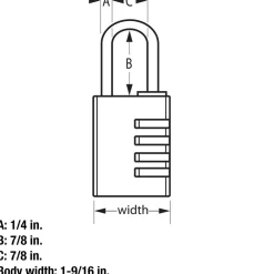 Clearance Master Lock Combination Lock