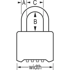 Clearance Master Lock Combination Lock