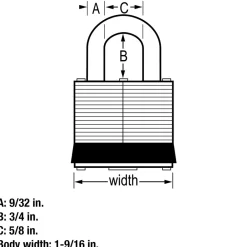 Online Master Lock Laminated Padlock