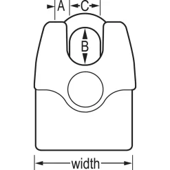 Outlet Master Lock Laminated Padlock