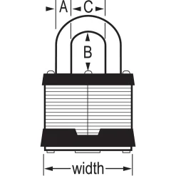 Online Master Lock Laminated Padlock