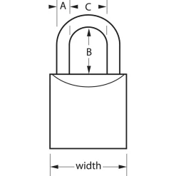 Discount Master Lock ProSeries® Solid Brass Lock