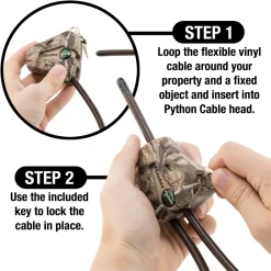 Master Lock Python™ Adjustable Locking Cable 2-pk; Mossy Oak® Country DNA™ Camouflage