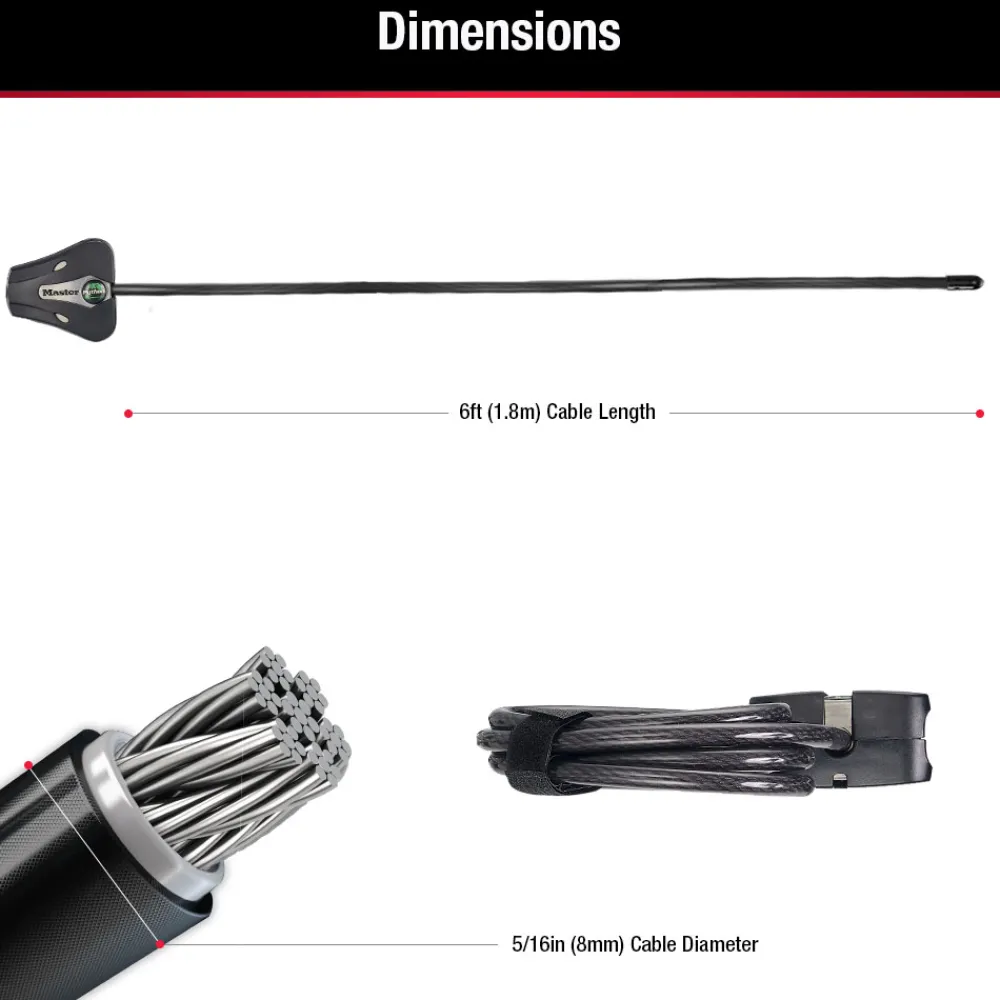 Discount Master Lock Python™ Adjustable Locking Cable