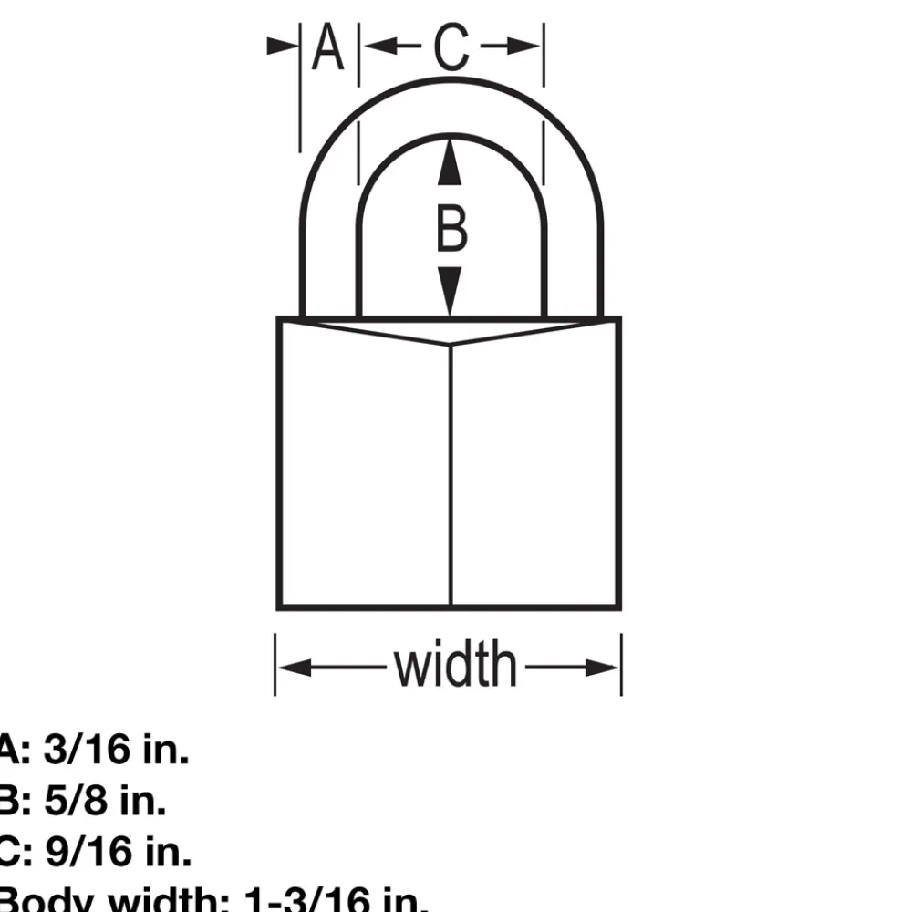 New Master Lock Solid Body Padlock