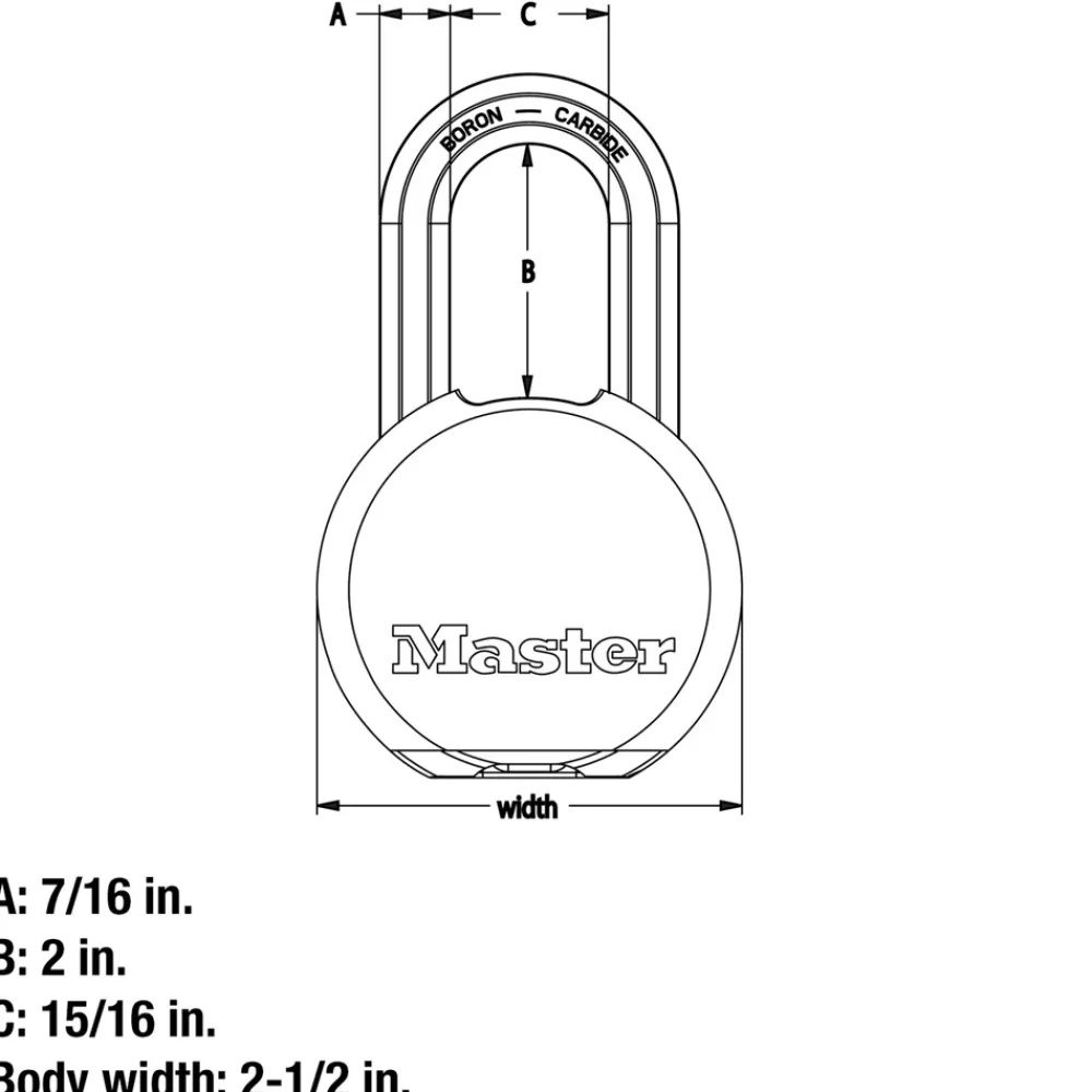 New Master Lock Solid Body Padlock