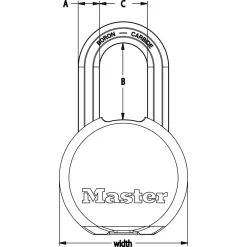 New Master Lock Solid Body Padlock