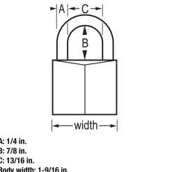 Clearance Master Lock Solid Body Padlock