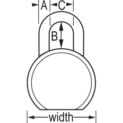 Outlet Master Lock Solid Body Padlock