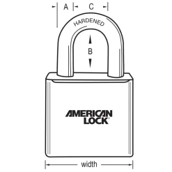 Hot Master Lock Solid Body Padlock