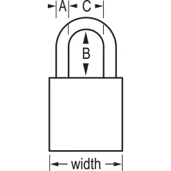 Master Lock Solid Body Padlock