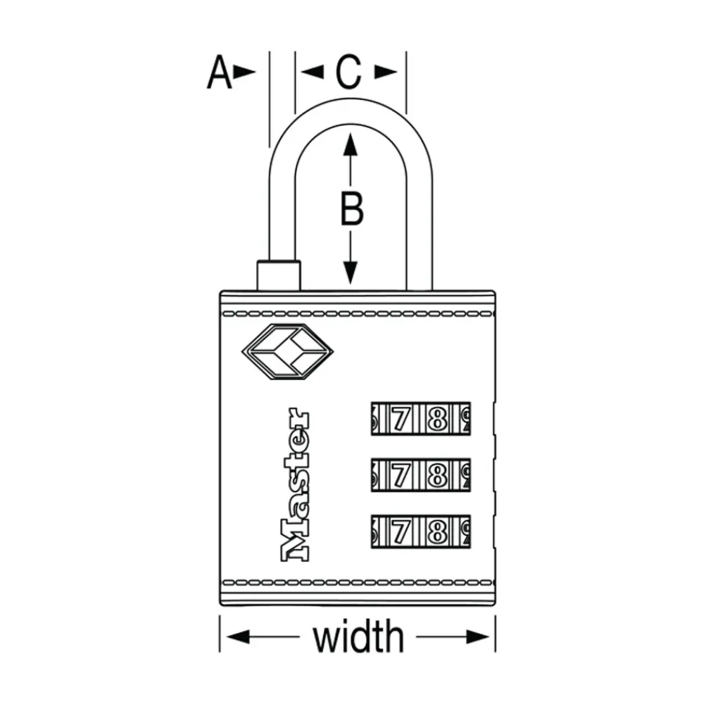 Discount Master Lock TSA-Approved Luggage Lock