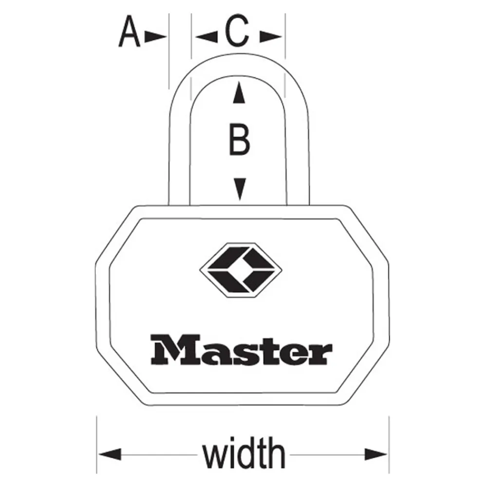 Sale Master Lock TSA-Approved Luggage Lock