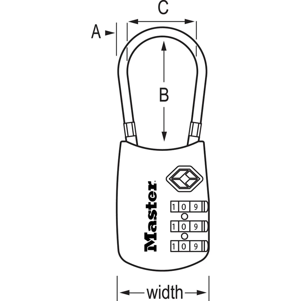 Best Master Lock TSA-Approved Luggage Lock