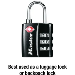 Online Master Lock TSA-Approved Luggage Lock